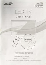 TV LED 2012 Samsung Series 8 8000 manual do usuário, usado comprar usado  Enviando para Brazil