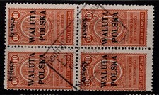 Usado, Polônia (Walita) 1920s Ovpt 10m BK de 4 Usado Perf 11 - S35013 comprar usado  Enviando para Brazil