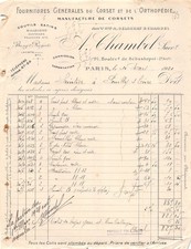 1921 MANUFACTURE DE CORSETS FOURNITURES GENERALES DU CORSET ET DE L ORTHOPED, usado comprar usado  Enviando para Brazil