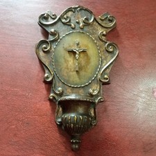 Antica acquasantiera legno. usato  Torino