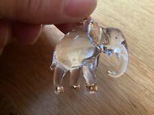 Glass elephant gold for sale  OSWESTRY