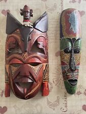 Maschere africane legno usato  Uscio