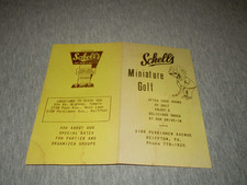 CARTÃO DE PONTUAÇÃO DA ERA SCHELL'S MINIATURE GOLF-REIFFTON, PA-ORIGINAL DÉCADA DE 1970 comprar usado  Enviando para Brazil