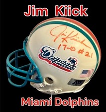 MINICAPACETE MICRO AUTOGRAFADO ASSINADO POR JIM KIICK MIAMI DOLPHINS RIDDELL com certificado de autenticidade comprar usado MINICAPACETE MICRO AUTOGRAFADO ASSINADO POR JIM KIICK MIAMI DOLPHINS RIDDELL com certificado de autenticidade comprar usado  Enviando para Brazil