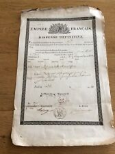 Empire français. dispense d'occasion  Avranches