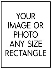 Usado, Decoração de bolo 3-6 polegadas em forma retangular, personalizada, comestível, sob medida, sua imagem comprar usado  Enviando para Brazil