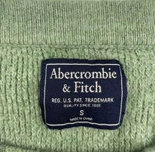 Suéter feminino Abercrombie Fitch verde conforto malha gola redonda pulôver comprar usado  Enviando para Brazil