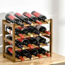 Bamboo wine rack for sale  GREENFORD