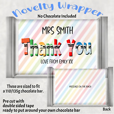 Thank You Lápiz Personalizado Barra de Chocolate, Regalo del Maestro, Gracias segunda mano  Embacar hacia Mexico