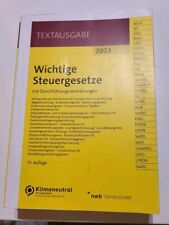 Wichtige steuergesetze gebraucht kaufen  St. Leon-Rot