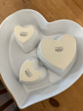 White company heart for sale  HITCHIN