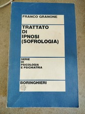 Trattato ipnosi boringhieri usato  Reggio Calabria