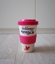Bamboo becher lieblingsmensch gebraucht kaufen  Eging