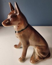 Estatueta de cachorro pastor alemão vintage porcelana porcelana 5" orelhas marrons para cima comprar usado Estatueta de cachorro pastor alemão vintage porcelana porcelana 5" orelhas marrons para cima comprar usado  Enviando para Brazil