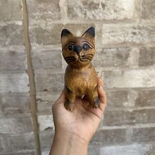 Wooden carved cat for sale  CAMBRIDGE