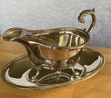Silver sauce boat for sale  CASTLE CARY