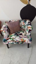 Stylischer sessel samt gebraucht kaufen  Habichtswald