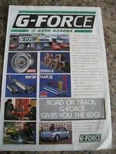G-FORCE PEÇAS DE CARRO ACESSÓRIOS AUTOMOBILISMO BUCKS 1994 ANÚNCIO APROX A4 TAMANHO ARQUIVO10, usado comprar usado  Enviando para Brazil