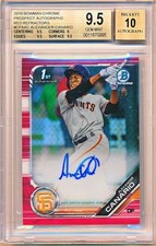 Usado, 2019 Bowman Chrome Alexander Canario refrator vermelho automático controle remoto #CPA-AC /5 BGS 9.5/10 comprar usado  Enviando para Brazil