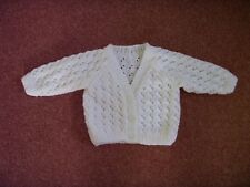White hand knitted for sale  LEICESTER