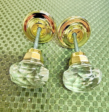 2 peças - Botões decoradores com ferragens bola de cristal 1-3/8" armários redondos gavetas comprar usado  Enviando para Brazil