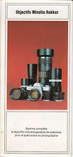 Minolta rokkor objectives d'occasion  Expédié en Belgium