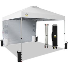 CS-RM100H-SA1-WH-2P TONS DE COROA 10'x10' dossel com parede lateral de bolso, branco (usado) comprar usado  Enviando para Brazil