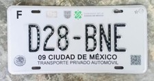 Usado, Placa de licença CDMX MÉXICO expirada comprar usado  Enviando para Brazil