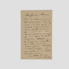 Autografo benedetto croce usato  Napoli