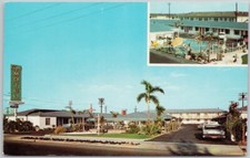 Cartão postal para piscina Capri Motel Los Angeles Califórnia CA D99 comprar usado  Enviando para Brazil