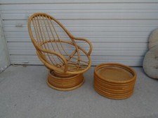 Swivel bamboo chair for sale  Sarasota