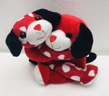 Abraçando Carinho Cachorro Casal Vermelho Branco Valentim Pelúcia 8" Brinquedo Recheado comprar usado  Enviando para Brazil