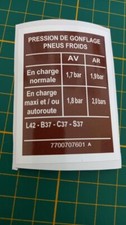 Renault tire pressure d'occasion  Expédié en Belgium
