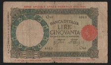 50 LIRE LUPETTA AFRICA ORIENTALE ITALIANA 12/09/1938 MB+ comprar usado  Enviando para Brazil