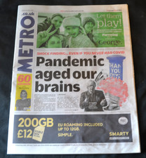 Metro newspaper july for sale  NEWTON-LE-WILLOWS