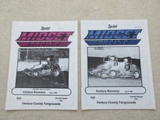 PROGRAMAS DE CARROS DE CORRIDA INTERMEDIÁRIOS 1982 X 2. VENTURA SPEEDWAY CALIFORNIA. comprar usado  Enviando para Brazil