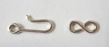 Gancho de plata esterlina sólida 0,925 de 14 mm y figura ocular 8 anillos conector segunda mano  Embacar hacia Mexico