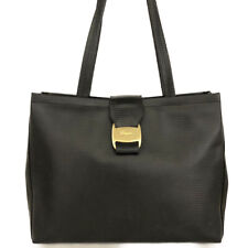 Bolsa tote de ombro Salvatore Ferragamo Vara couro preta/0AB0311, usado comprar usado  Enviando para Brazil