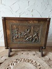 Vintage embossed brass for sale  SPALDING