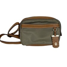 Usado, Bolsa de cinto conversível Tommy Hilfiger Julia 3 em 1 bolsa de couro marrom verde comprar usado  Enviando para Brazil