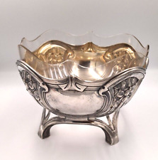 Jugendstil silberschale glasei gebraucht kaufen  Hamburg