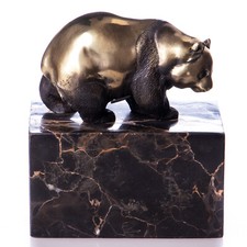 Bronzeskulptur panda schwarzem gebraucht kaufen  Markt Schwaben