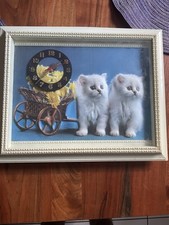 Katzen bild uhr gebraucht kaufen  Bad Rappenau