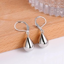Silvery teardrop earrings for sale  Birmingham
