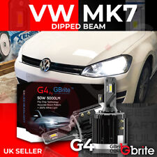 Usado, Kit de lâmpadas de faróis VW Golf MK6 MK7 - H7 COB LED 10000 lúmens Canbus 100W HID G4 comprar usado  Enviando para Brazil