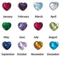 Heart birthstone gem for sale  HUDDERSFIELD
