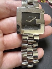Relógio masculino de quartzo GUCCI G quadrado 3600M mostrador preto, usado comprar usado  Enviando para Brazil