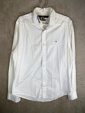 Usado, Camisas formais casuais masculinas Tommy Hilfiger tamanho P logotipo branco manga longa comprar usado  Enviando para Brazil
