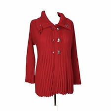 Cardigan rosso donna usato  San Giorgio a Liri
