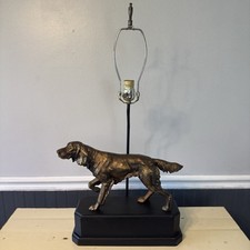 Abajur de mesa vintage regulável para cães de caça inglês irlandês setter cabine rústica lodge comprar usado  Enviando para Brazil
